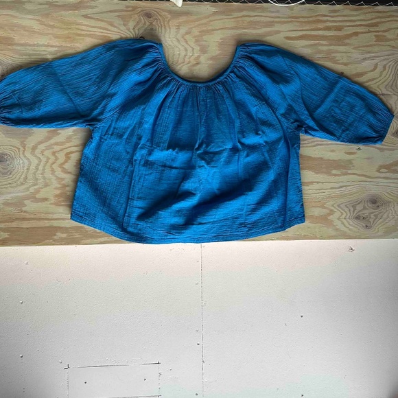 Atelier Delphine Crinkle cotton gauze top - Picture 1 of 4